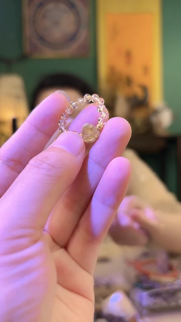 黄晶戒指银S925镶嵌黄水晶佛公戒指