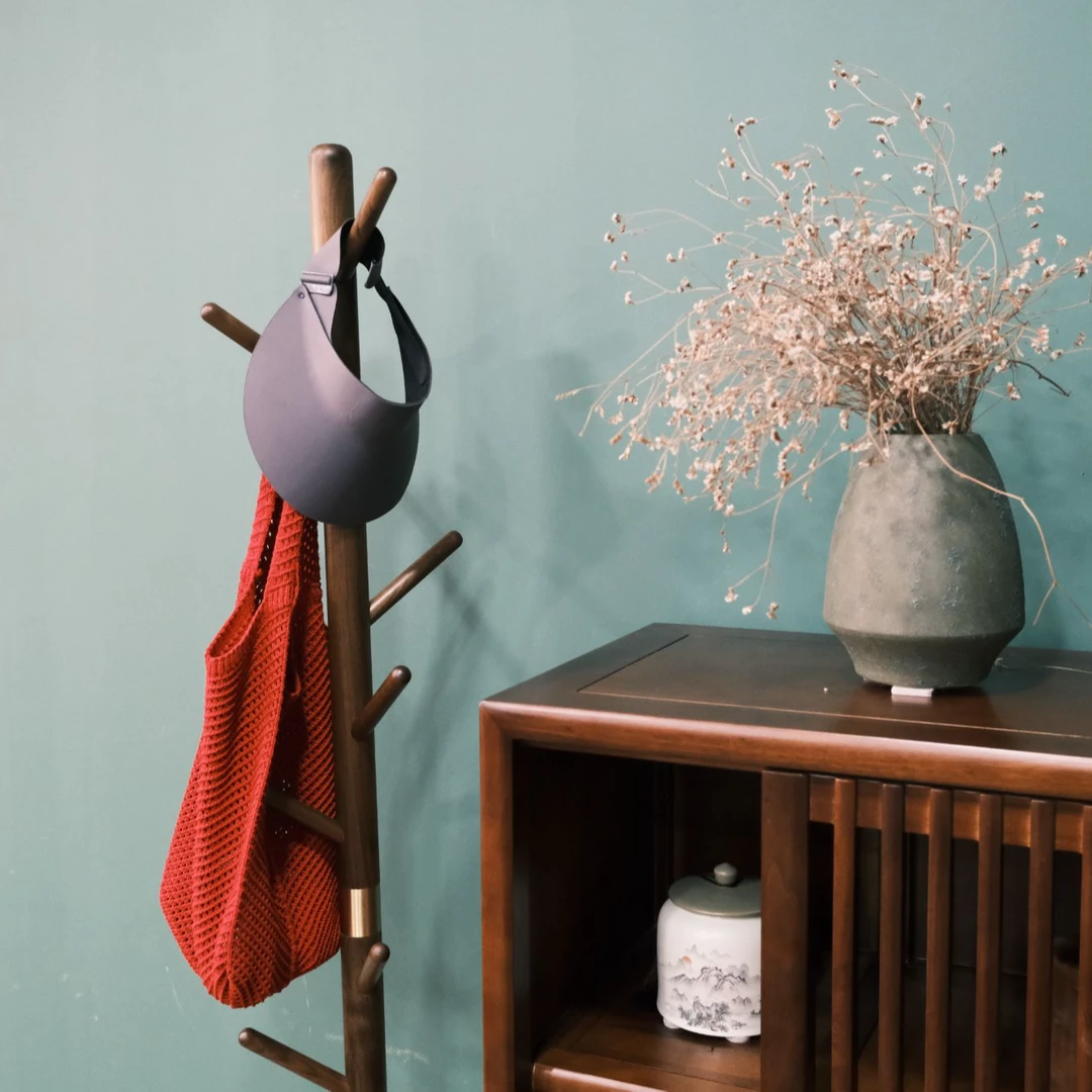 【核桃木衣架】核桃木原木挂衣架 可拆卸客厅挂衣架 卧室挂衣架