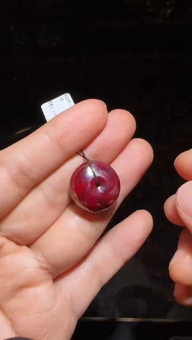 天然辰砂朱砂平安扣28