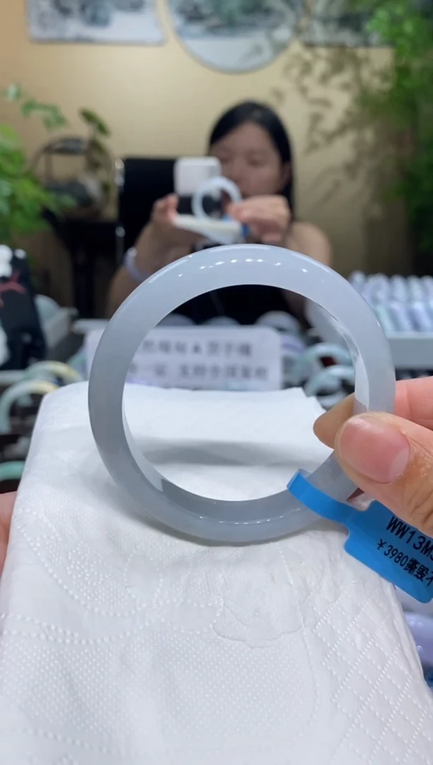 翡翠手镯未镶嵌翡翠54-55