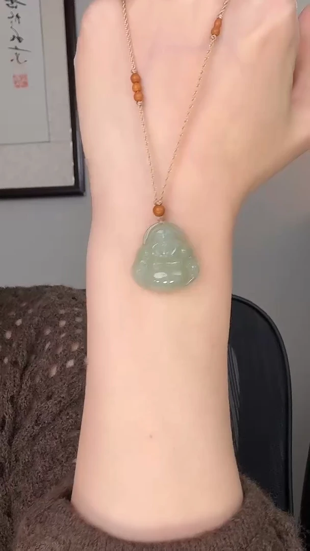 颈饰未镶嵌和田玉佛25mm