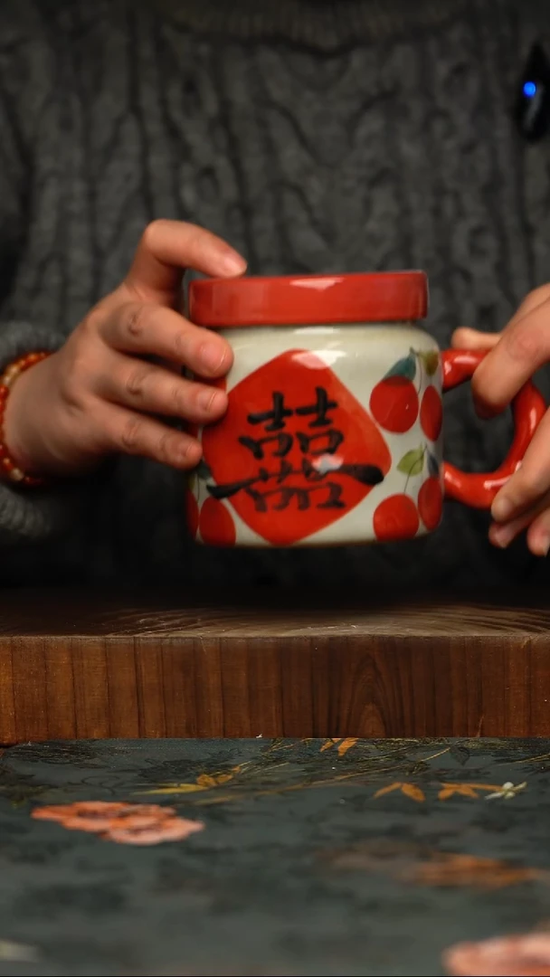 瓷片釉下彩手工手绘同款