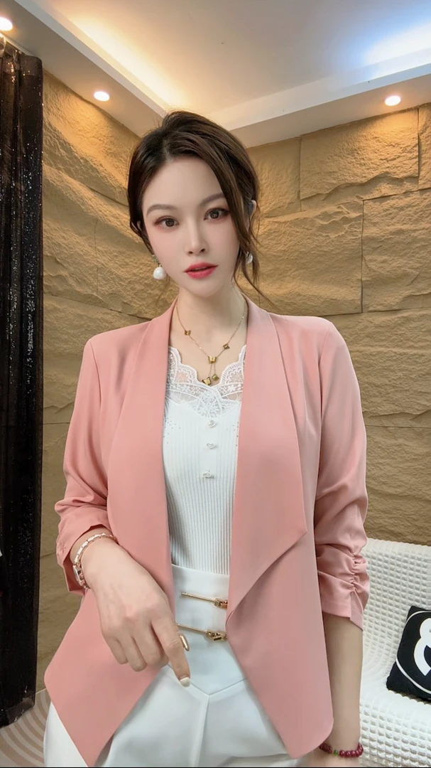 修身显瘦百搭韩版小西装气质时尚休闲薄款小西服职业百搭西装622X