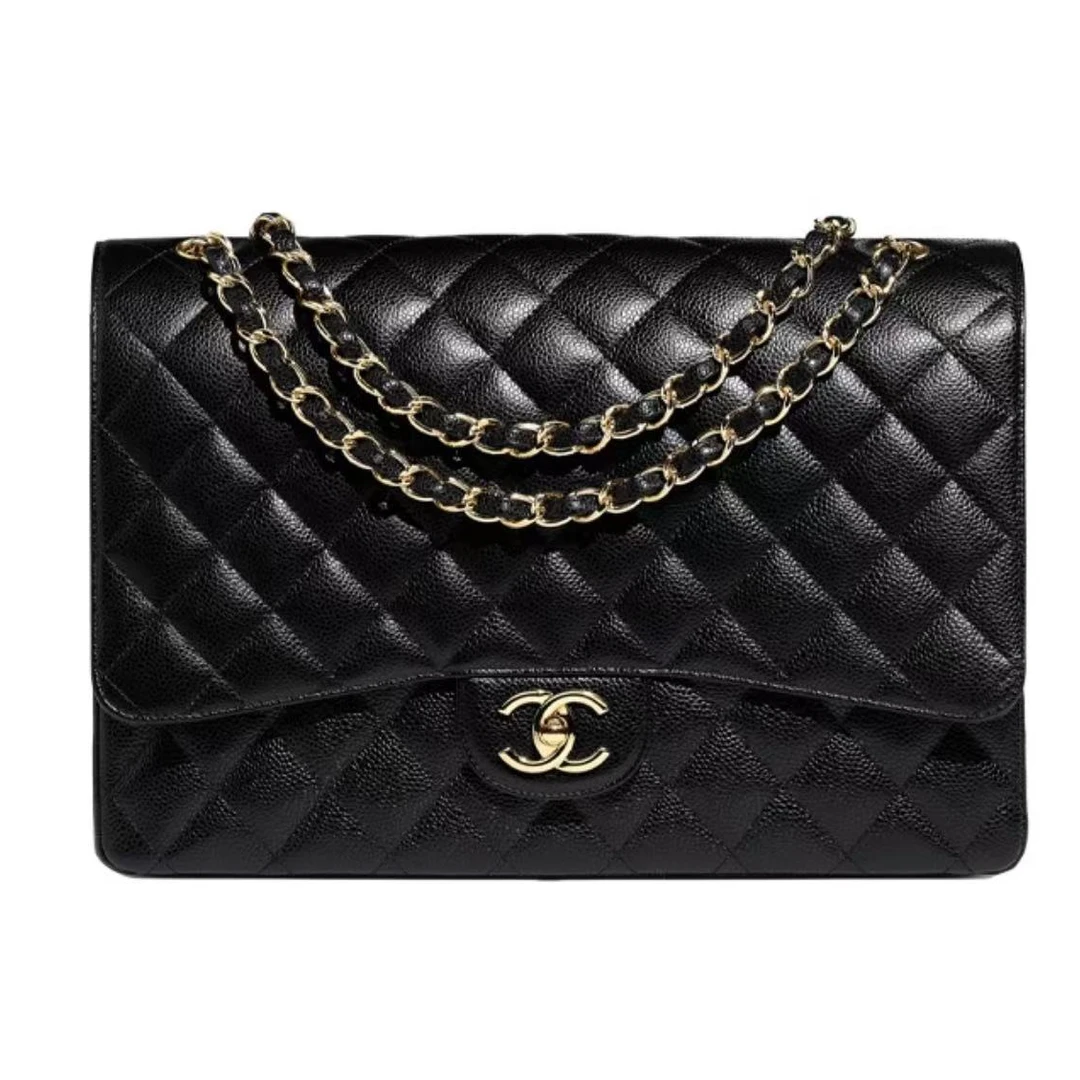 99新 Chanel/香奈儿 菱格纹cfmaxi大号单肩包