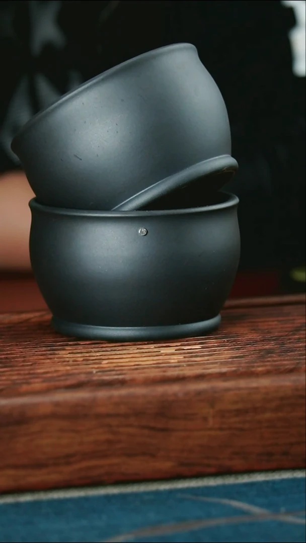 茶杯紫砂石黄矮缸杯2