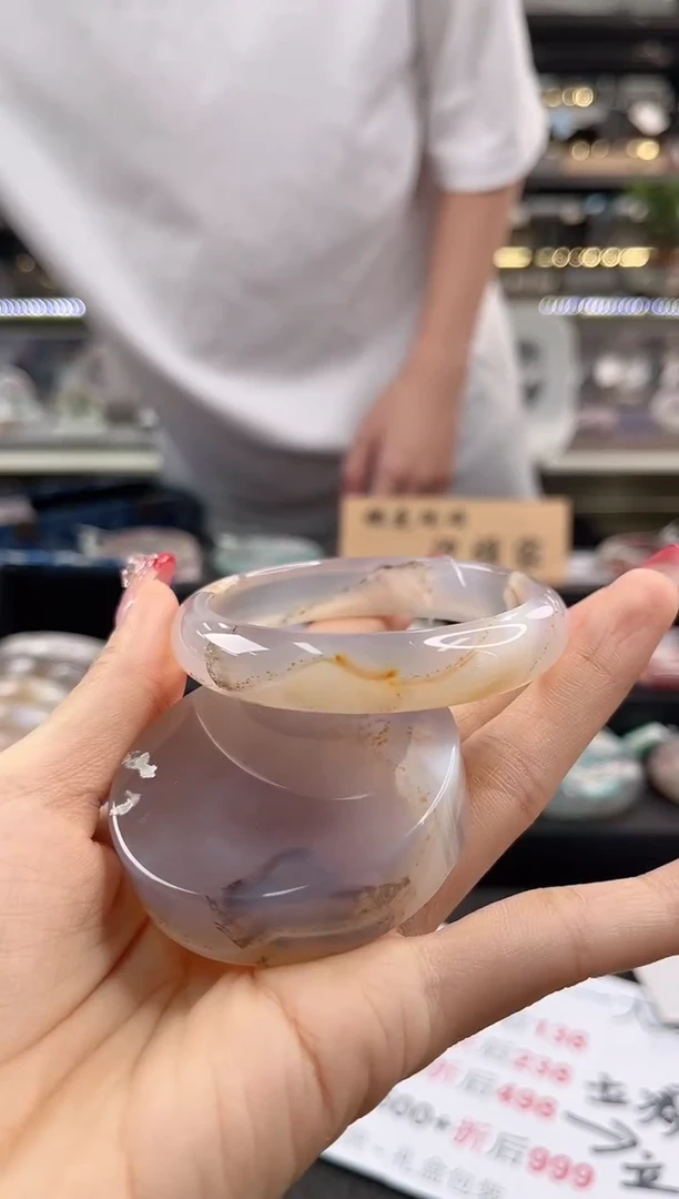 未镶嵌手镯石英质玉56圈口（赠品镯心）12254