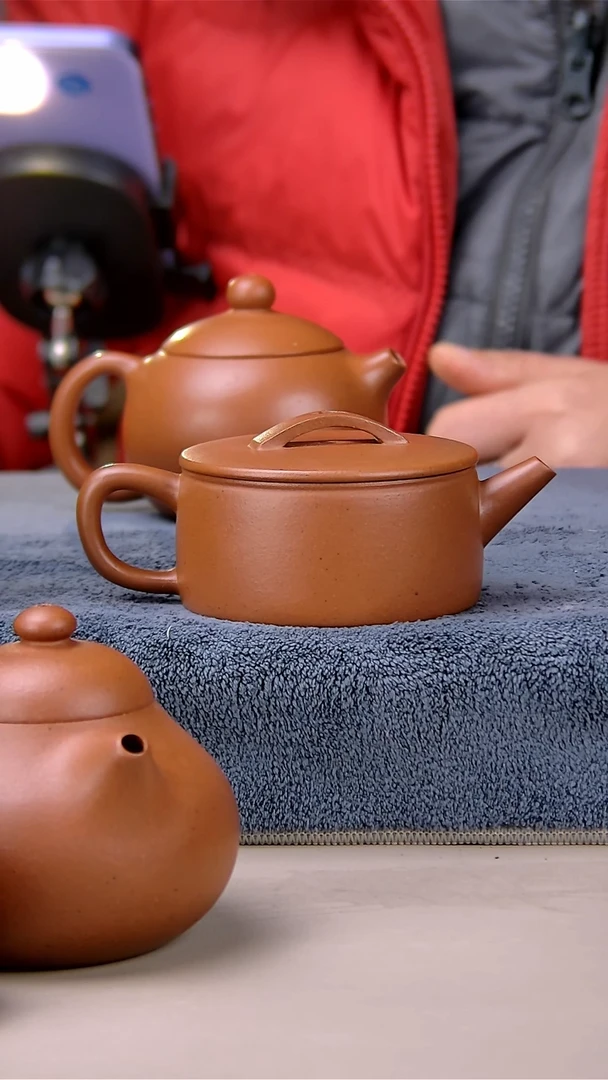 【闪购商品】紫砂茶壶110汉娃老红泥