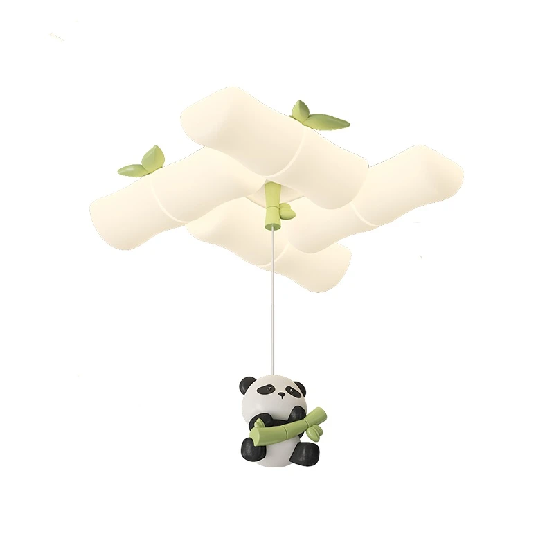 新款竹子小熊-三色变光 儿童吸顶灯