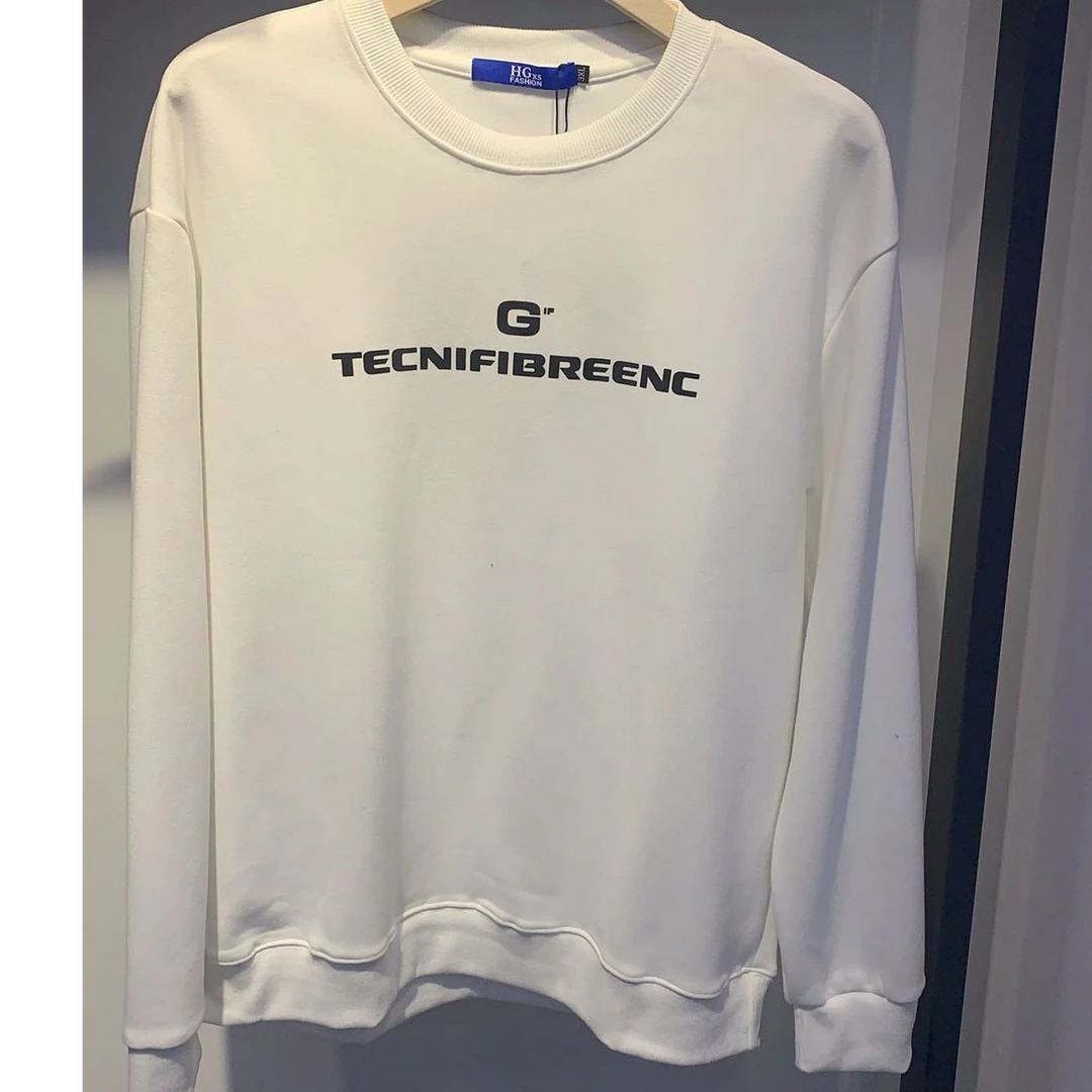 秋冬季加绒长袖休闲运动圆领卫衣简约百搭