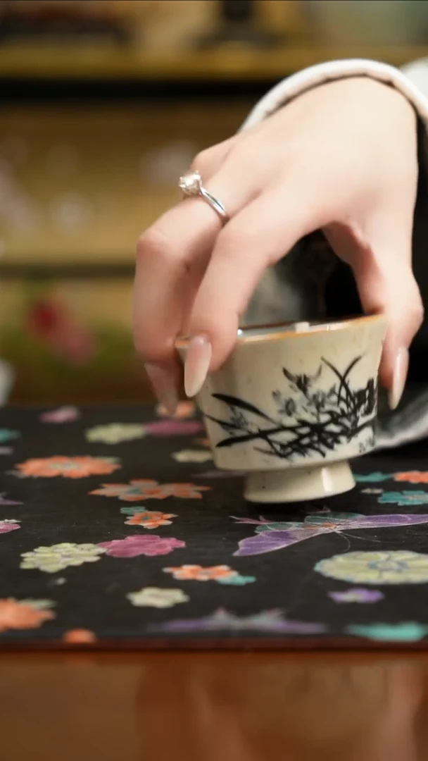 杯景德镇陶瓷杯碗柴烧多人