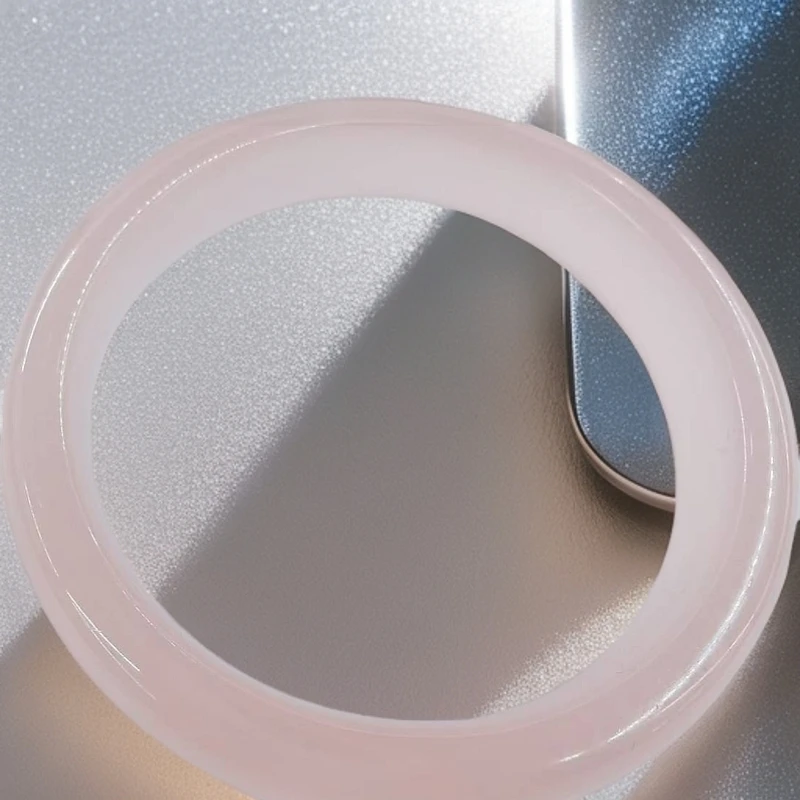 333（库存处理）--高定珠宝藕粉宽版手镯S855紫色紫色紫色时尚气质