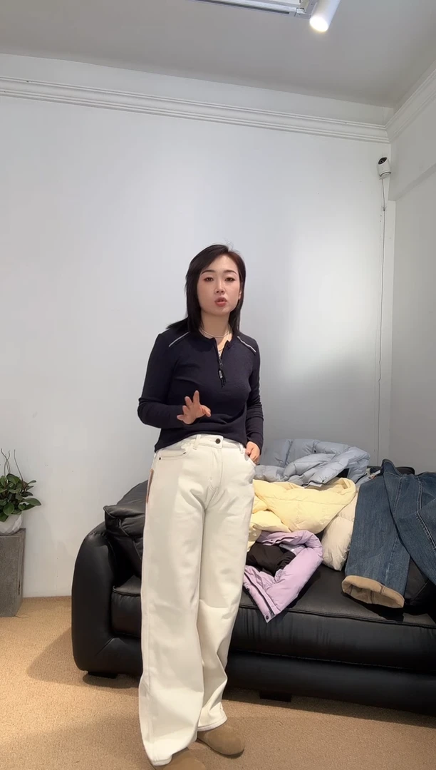 白色牛仔裤30-1213