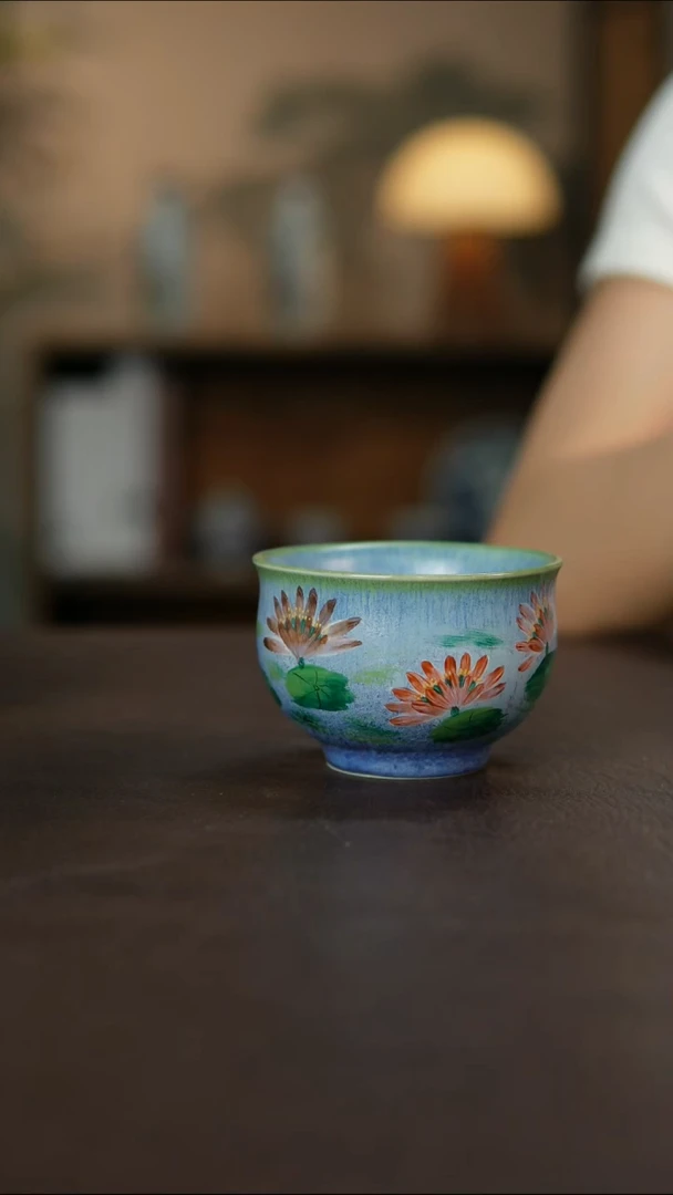 杯景德镇柴烧手作瑕疵