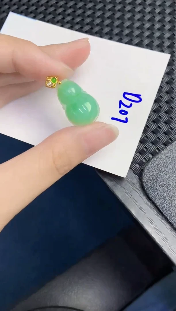 翡翠银S925镶嵌颈饰天然翡翠緬甸A貨
