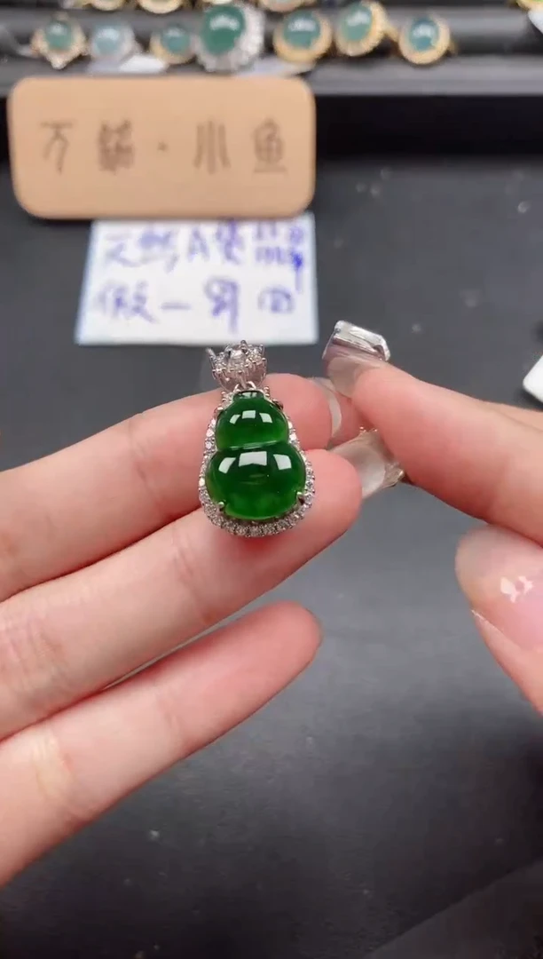翡翠戒指银S925镶嵌51151