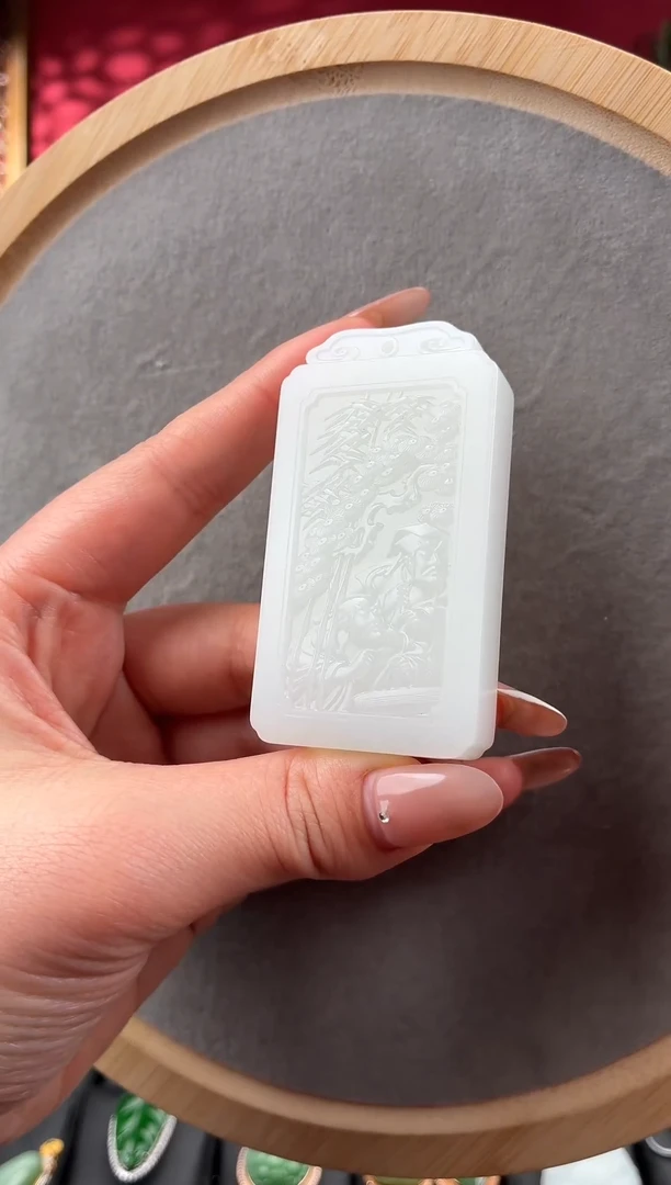 未镶嵌和田玉挂件a**a