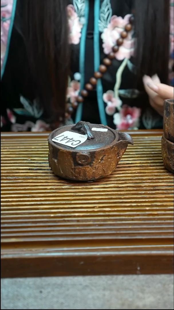 万古烧粗陶手工手做茶具