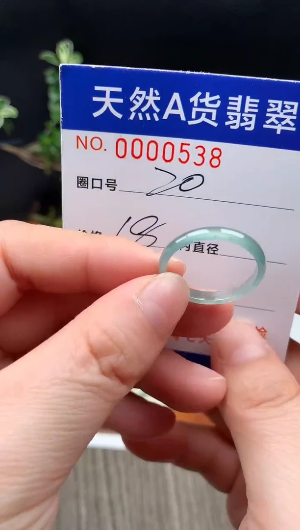 未镶嵌戒指翡翠20#