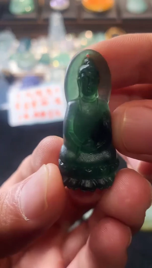 未镶嵌定制翡翠黎**刻  5036毛货不退不换