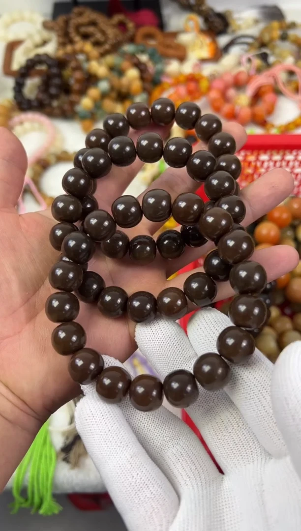 菩提根/象牙果手串14巧克力手串苹果