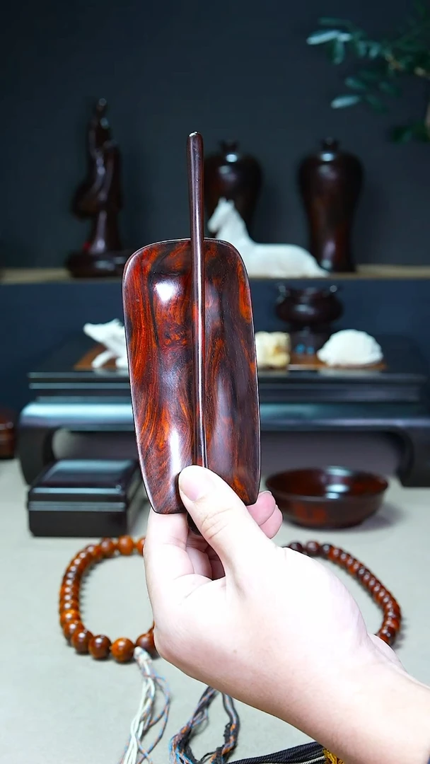 交趾黄檀（大红酸枝）大**檀茶则