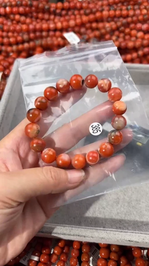 南红玛瑙手串未镶嵌11+