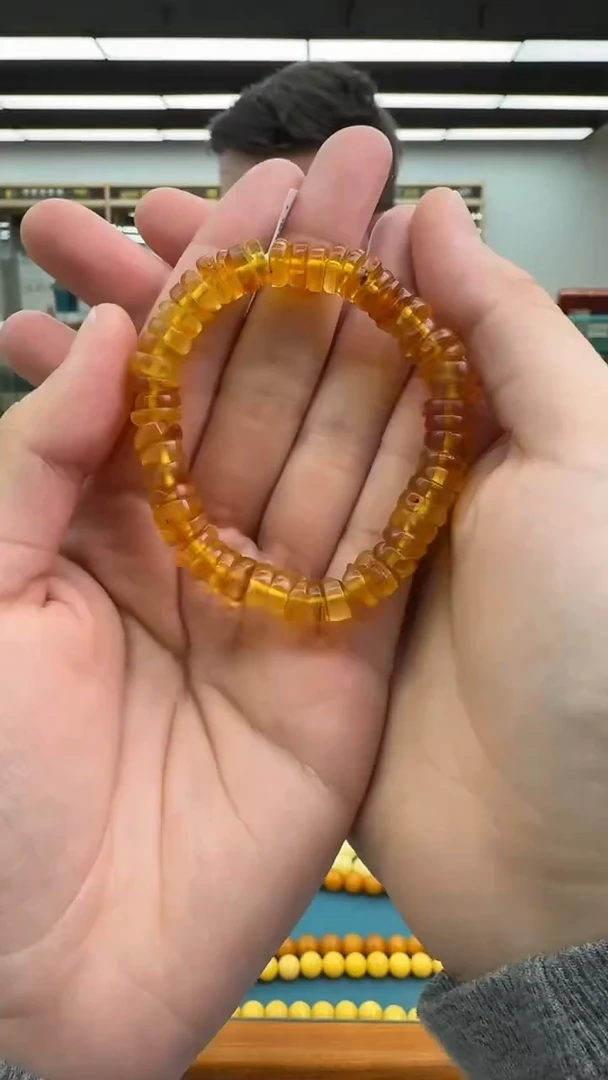【闪购商品】琥珀手串未镶嵌秒拍号302