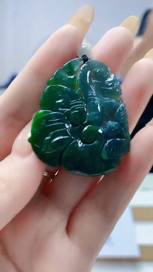 未镶嵌定制翡翠5145DD-毛货挂件112