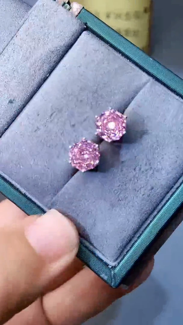 【闪购商品】水晶耳饰银S925镶嵌354453