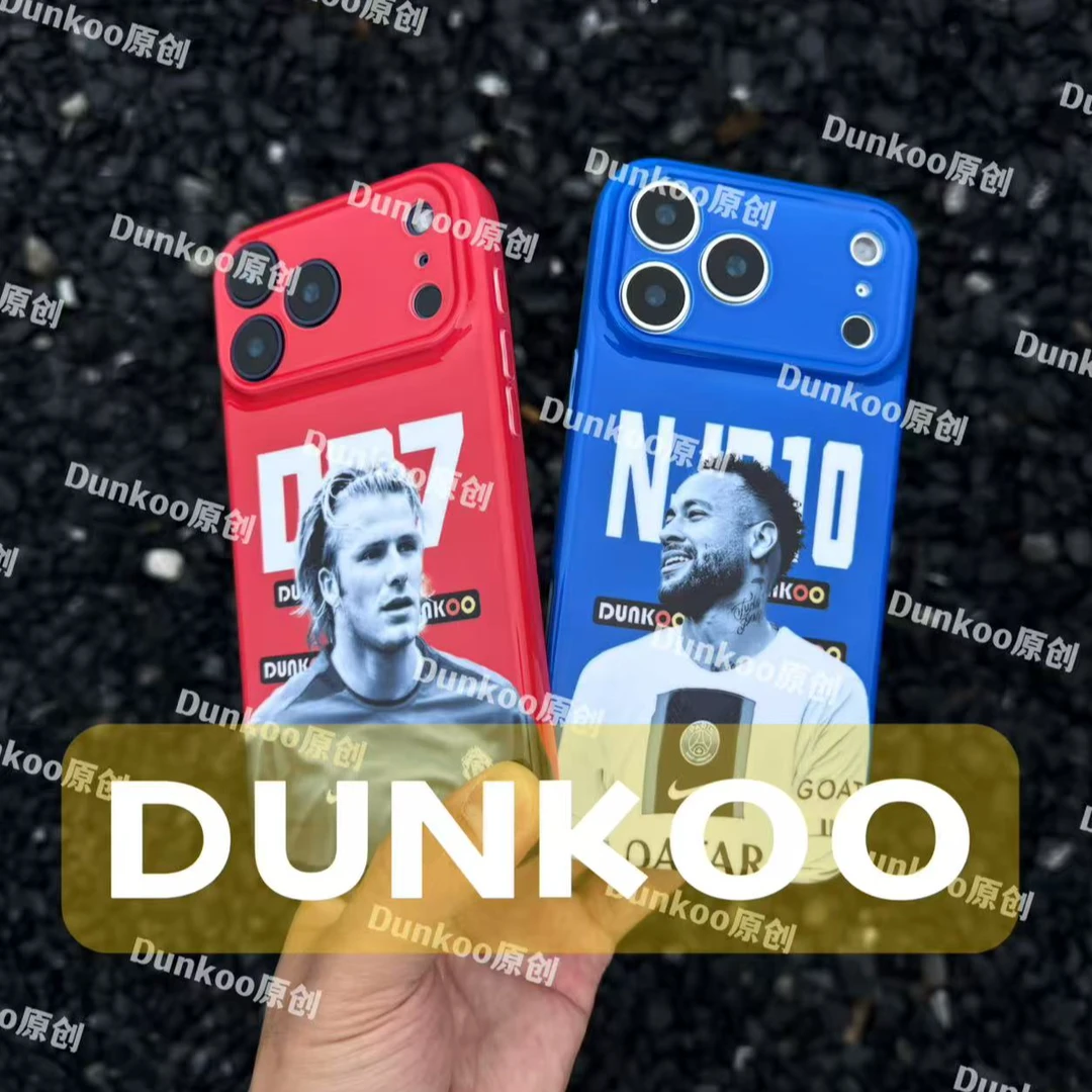 Dunkoo足球手机壳S1软壳适用苹果iPhone17ProMax小米华为球星周边