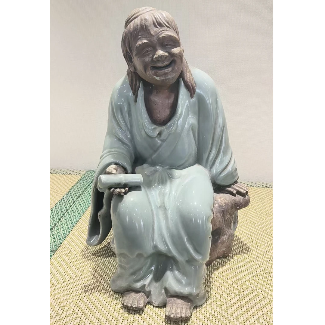 115 明代 龙泉梅子青雕塑瓷-3110023