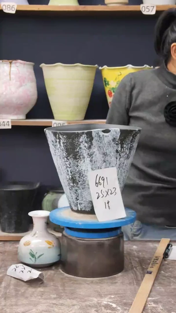 江西景德镇花盆微瑕6691