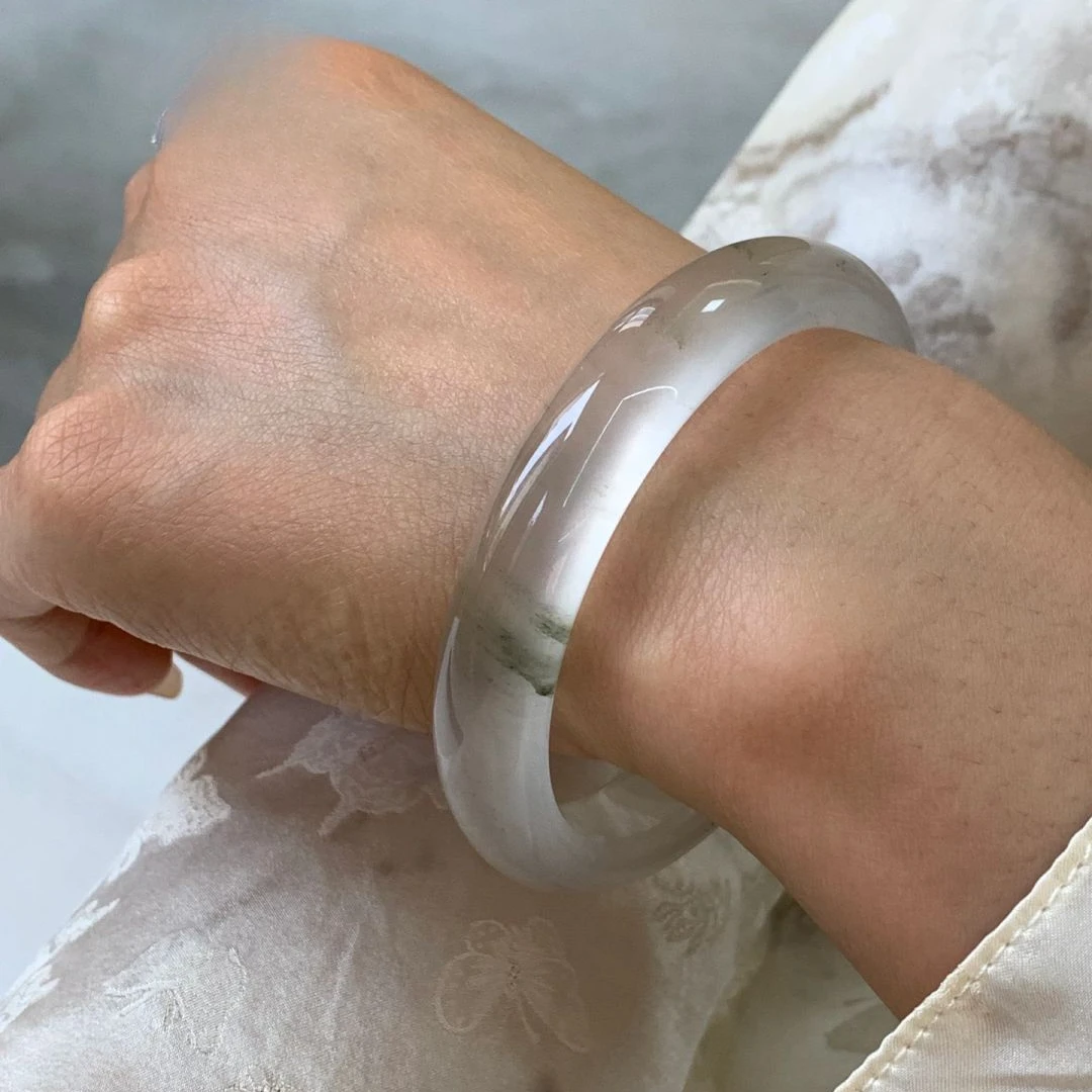 俄料金丝玉宝石光天山翠飘花手镯玉镯子多样性发货