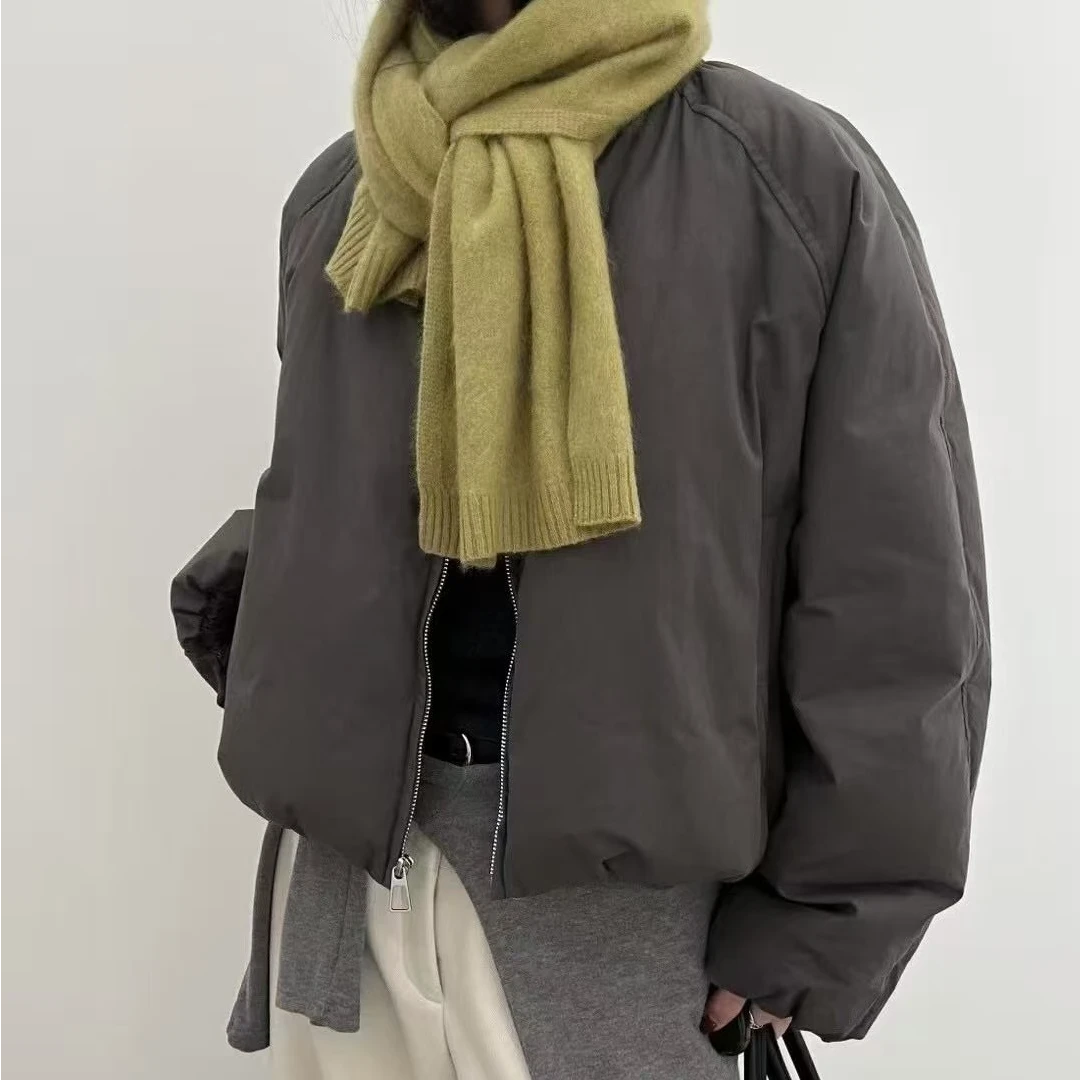 SHEENSEA诗姗姗秋冬季爆款棉服90白鹅绒短款夹克羽绒服