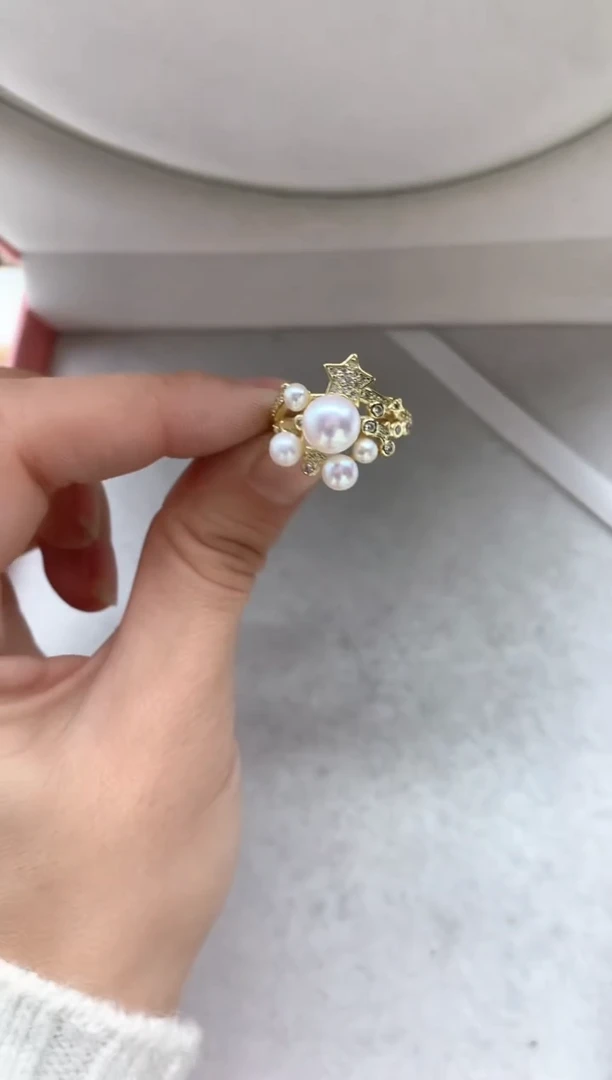 未镶嵌戒指淡水珍珠多样性发其一