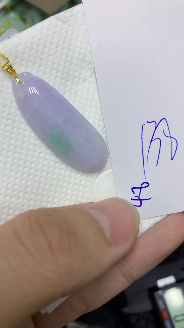 颈饰18K金镶嵌翡翠翡翠11111111