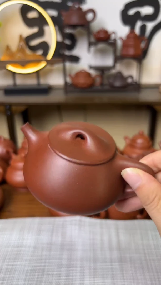 茶壶紫泥红皮龙景州石瓢壶150CC-甘来兵