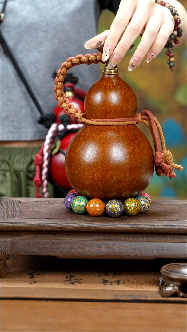 XY015大漆酒葫芦不包手串