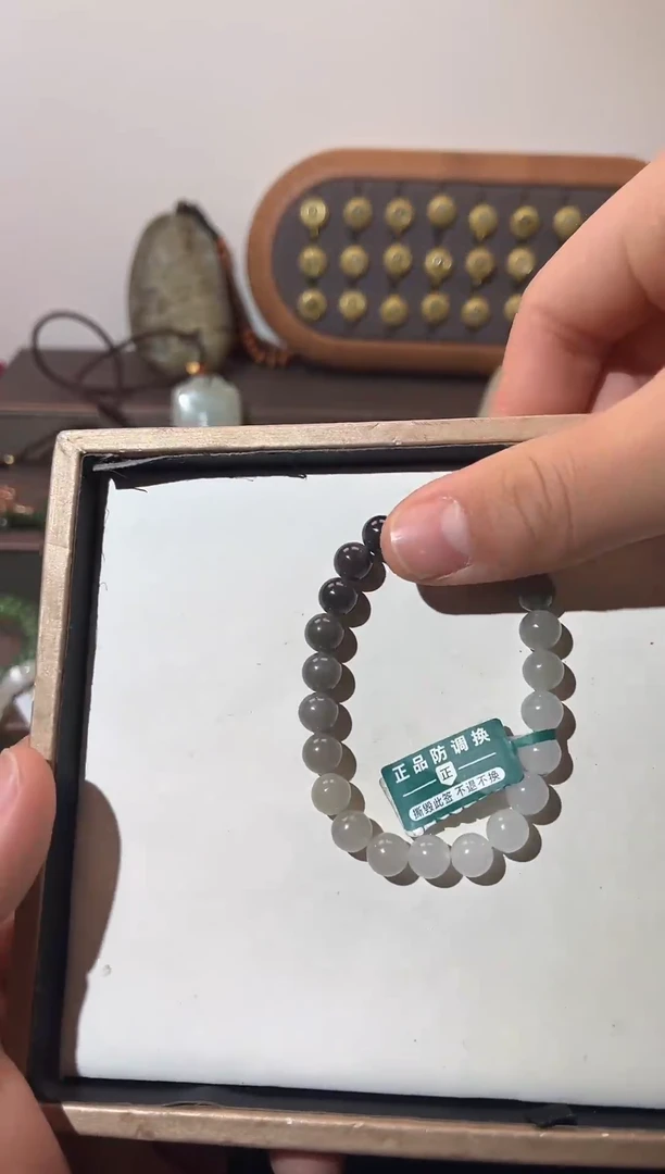 未镶嵌和田玉挂件烟紫手串