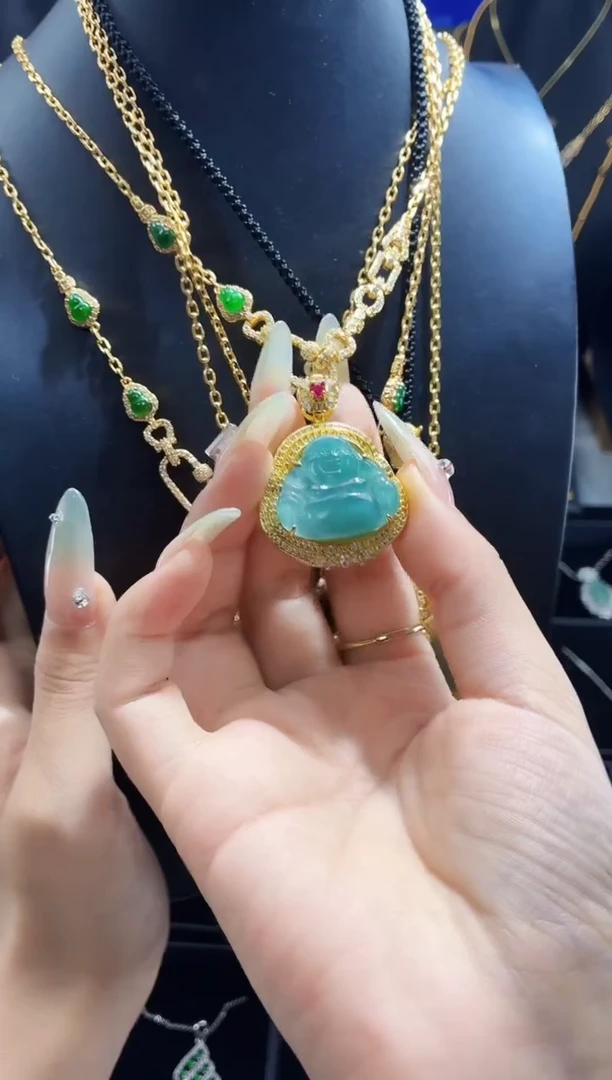 翡翠未镶嵌吊坠(不含链)天然翡翠a货 多样性发其一