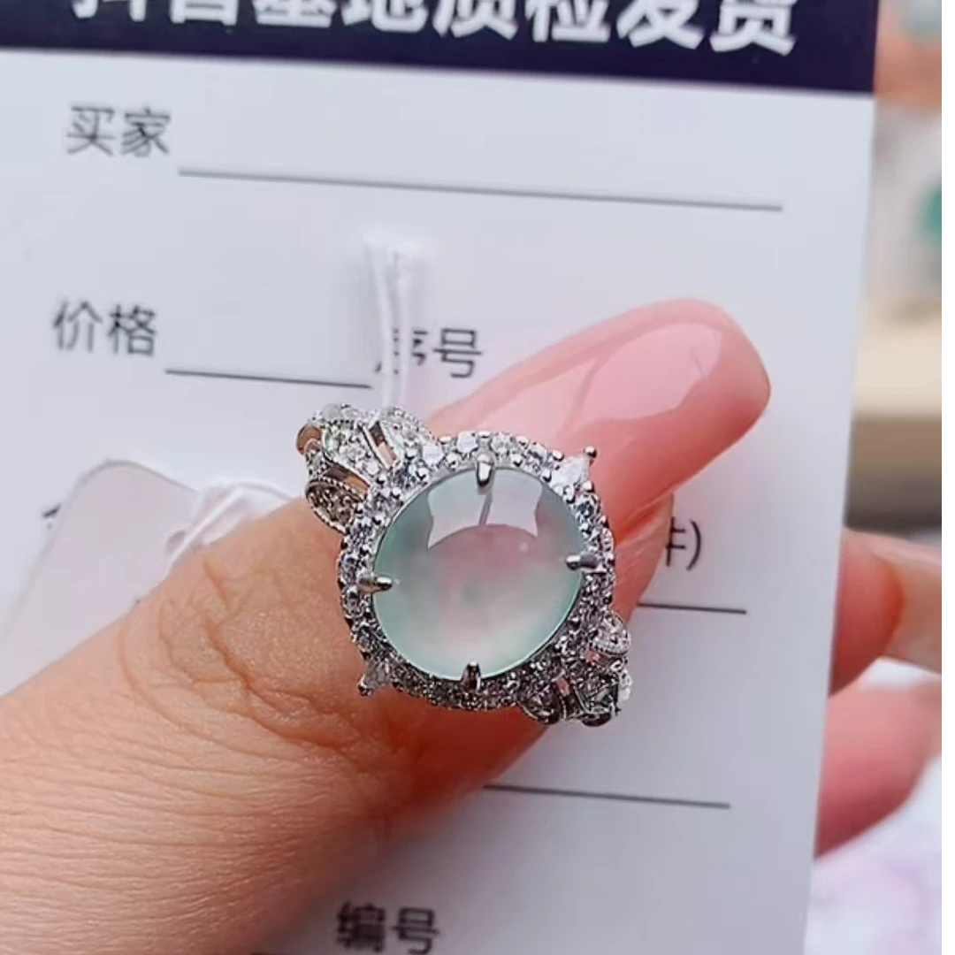 纯天然a货翡翠戒指