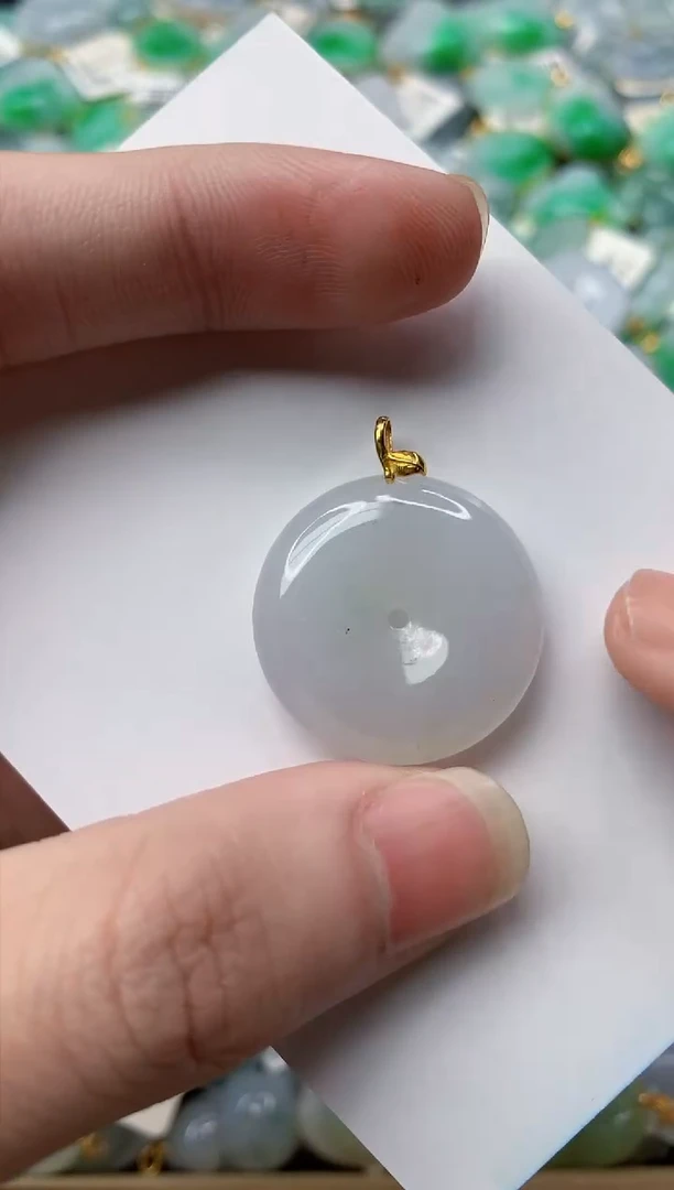 【闪购商品】翡翠颈饰18K金镶嵌34...........