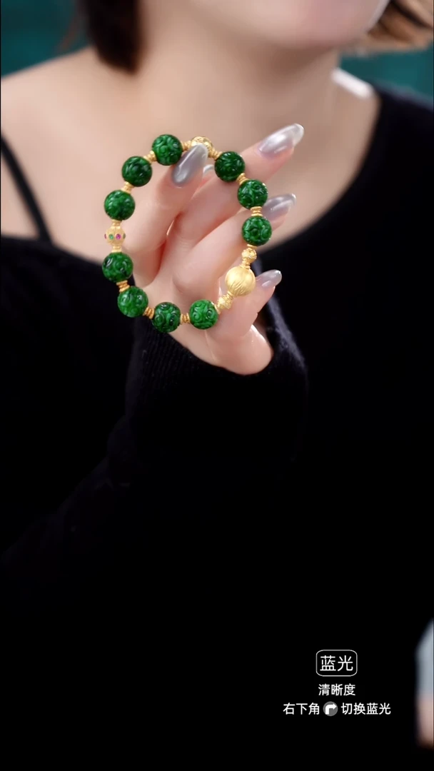 颈饰未镶嵌翡翠手串30