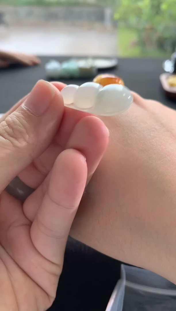 未镶嵌挂件翡翠豆子F1421-3