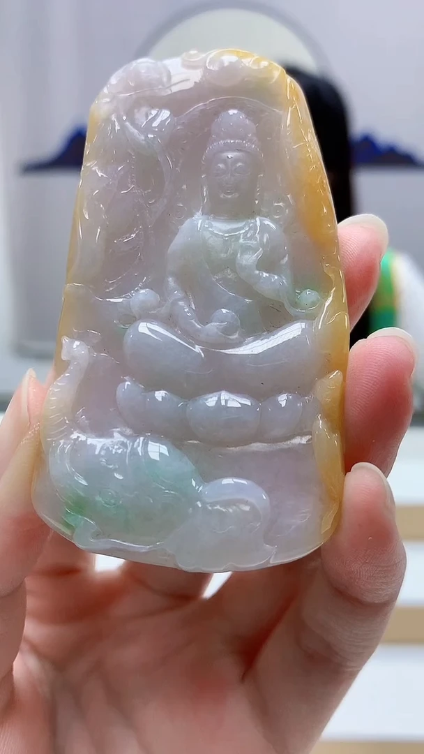 未镶嵌定制翡翠4852zm-毛货挂件62