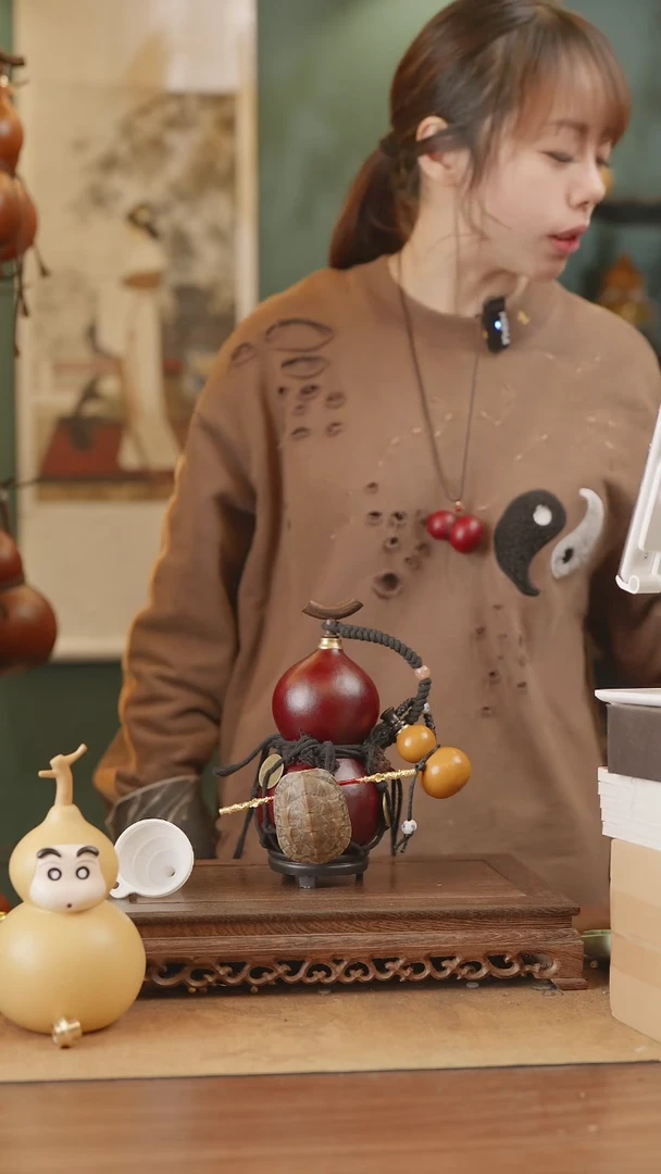 【闪购商品】160号精品天然大漆工艺防渗内胆酒葫芦~