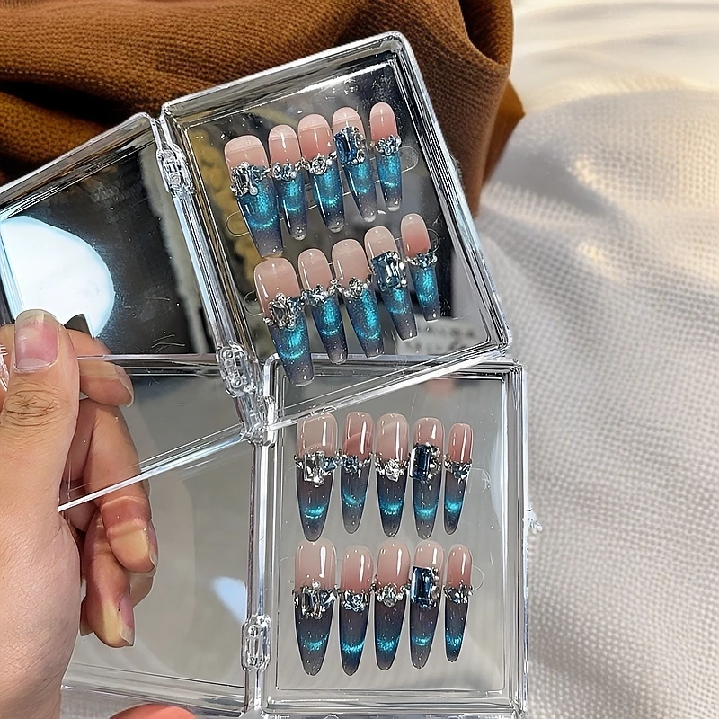 【蓝调】手工穿戴甲