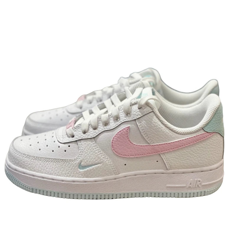 wh耐克Nike AIR FORCE 1舒适百搭低帮板鞋女款白粉色IH0640161