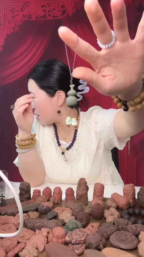 泥塑5.30月干香小葫芦手机链1个