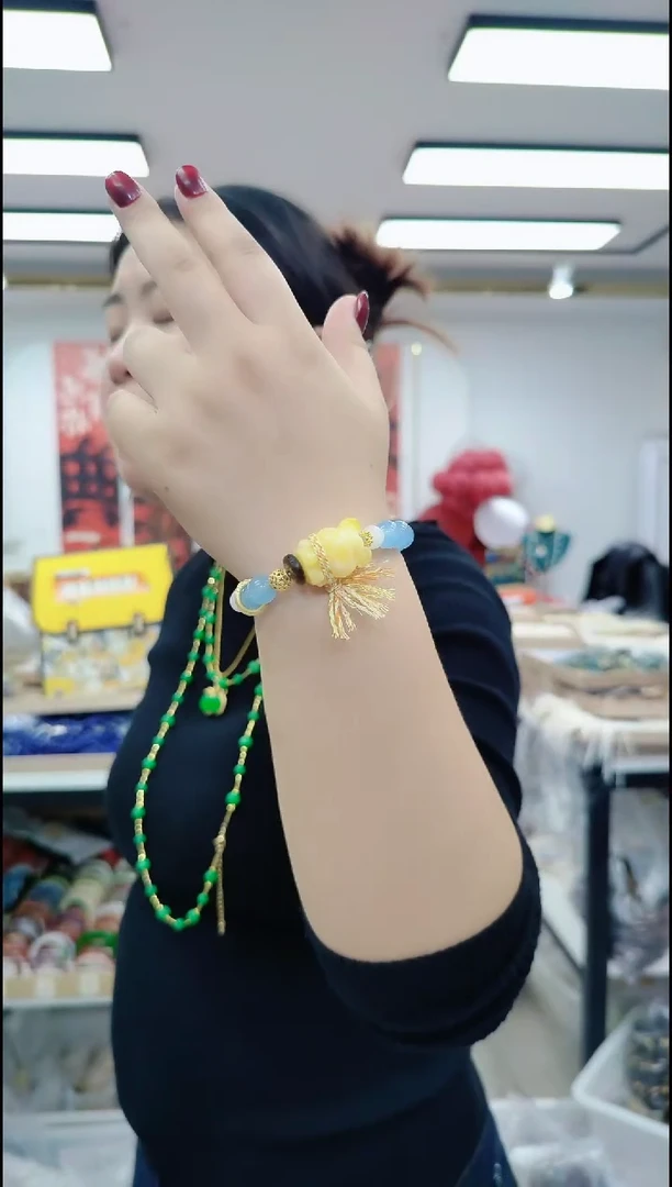 【闪购商品】海蓝宝石手链合金2391 蓝色手链